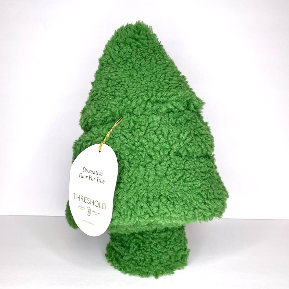 Threshold Green Christmas Tree Plush Pillow